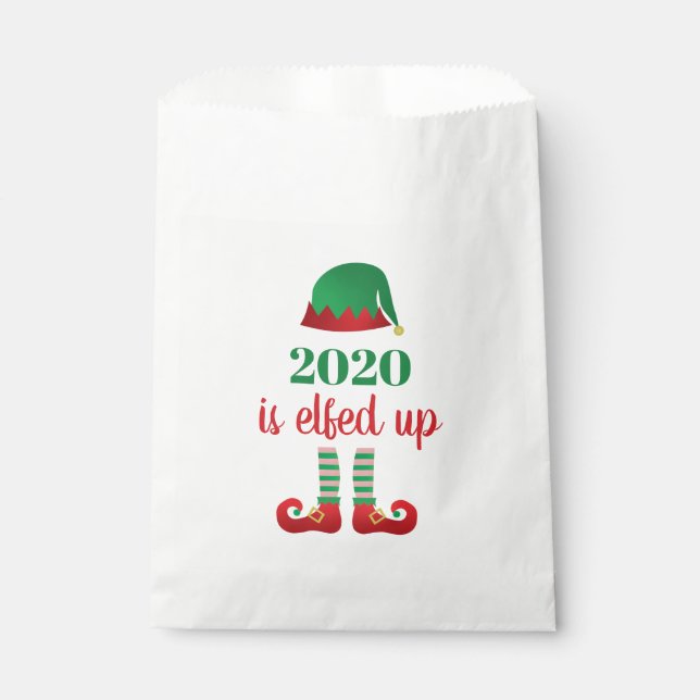 2020 ist das sonnige Weihnachtsgebäck fertig Geschenktütchen (Vorderseite)