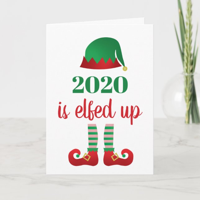 2020 ist das sonnige Weihnachtsgebäck Rot aus dem  Karte (Vorderseite)