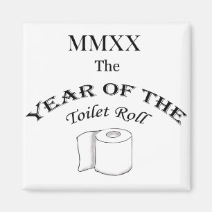 2020 Jahr der Toilettenrollen Magnet