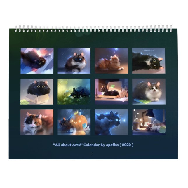2020 Kalender - Alles über Katzen! (Rückseite)