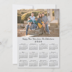 2020 Kalender Graue 2 Fotos Gefallen Neues Jahr Feiertagskarte