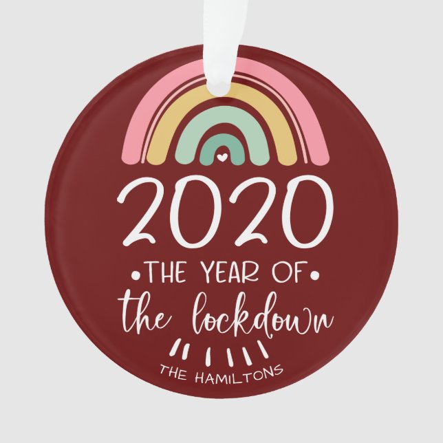 2020 l'année du confinement Noël mignon (devant)
