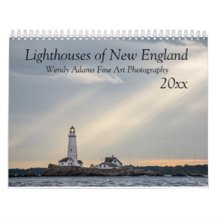 2020 Leuchttürme von New England Monatlicher Kalen Kalender