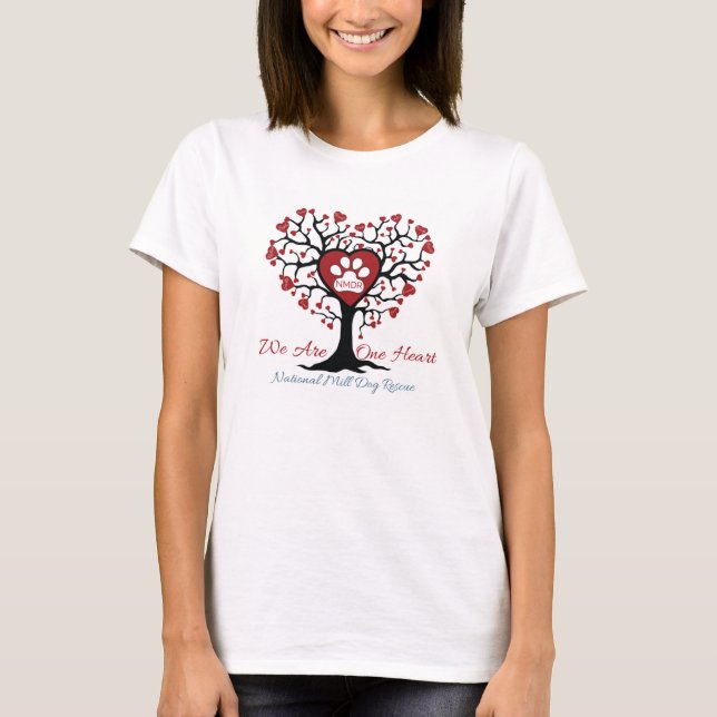 2020 National Mill Hund Rescue Wir sind ein Herz T-Shirt (Vorderseite)