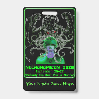 2020 Necro VR Abzeichen / Nekro-Glyphe auf der Rüc Ausweis
