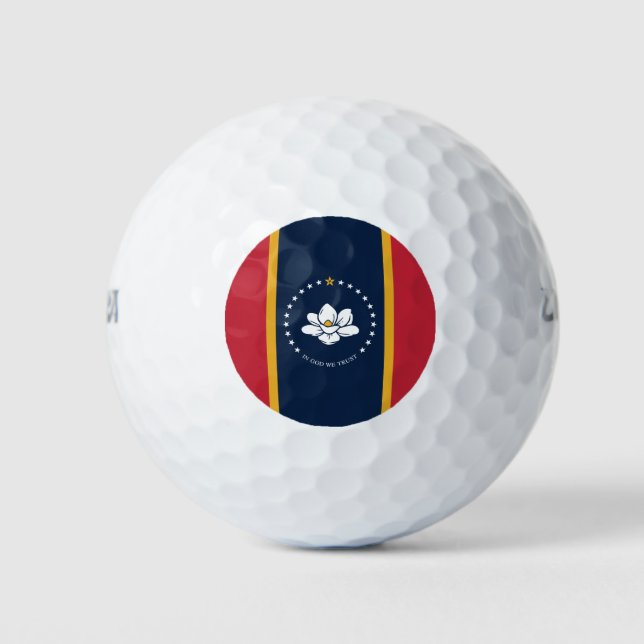 2020 Neuer Mississippi in Gott Wir vertrauen der S Golfball (Vorderseite)