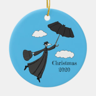2020 ornement de Noël Peste docteur Flying Bat