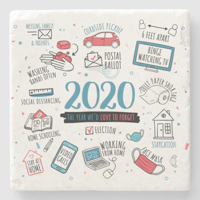 2020 Quarantäne-Sperraktivitäten Steinuntersetzer (Vorderseite)