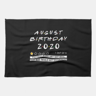 2020 Review August Birthday Sehr schlecht Geschirrtuch
