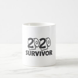 2020 Survivor Funny Coronavirus Meme Kaffeetasse