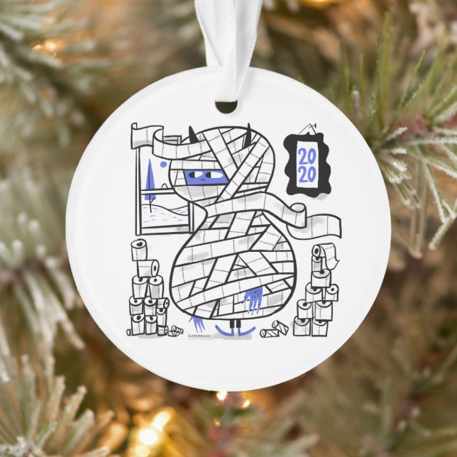 2020 Toilettenpapier Hoarder Monster Baum Ornament (Baum)