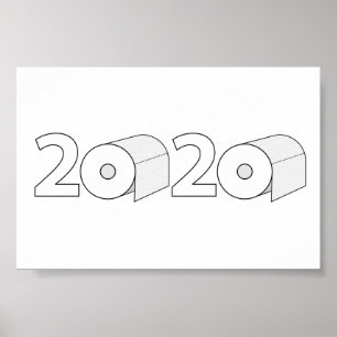 2020 Toilettenpapier-Quarantäne Art Poster