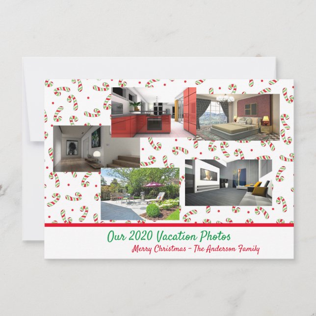 2020 Vacation Fotos Funny Christmas Quarantine Karte (Vorderseite)