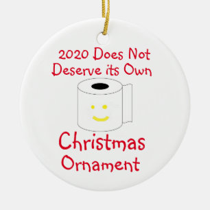 2020 verdient keine eigene Weihnachtsverzierung Keramik Ornament