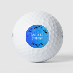 2020 verloren, Vatertag 2020, blauer Hintergrund Golfball