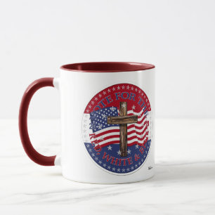 2020 Wählen Sie die rot-weiß-blaue Kreuzflagge Tasse