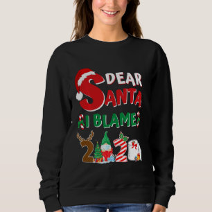 2020 Weihnachten Kinder Erwachsene Santa I Schuld Sweatshirt