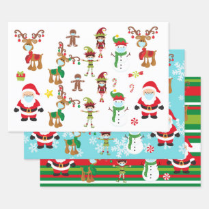 2020 Weihnachtsmaske Weihnachtsmannschaft Weihnach Geschenkpapier Set