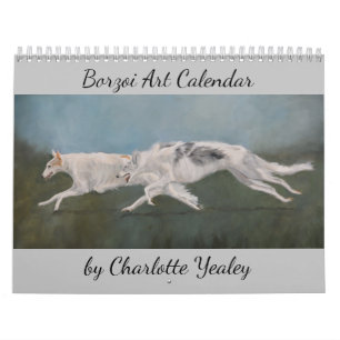 2021 Borzoi Kunstkalender von Charlotte Yealey Kalender