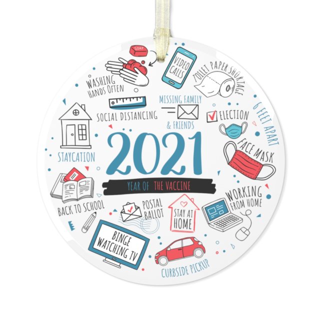 2021 Christmas Holidays Vaccine Year Commemorative Ornament (Von Creator hochgeladen)