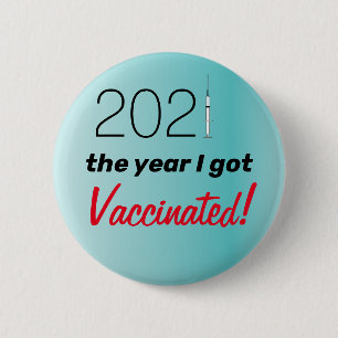 2021 Das Jahr, in dem ich geimpft habe Button