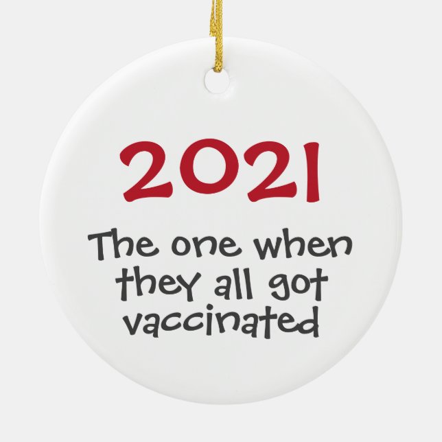 2021 der mit dem Impfstoff Weihnachtsschmuck (Hinten)
