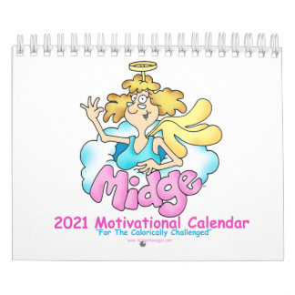 2021 Engel Midge - Diätgefühl Cartoon Gewichtsverl Kalender