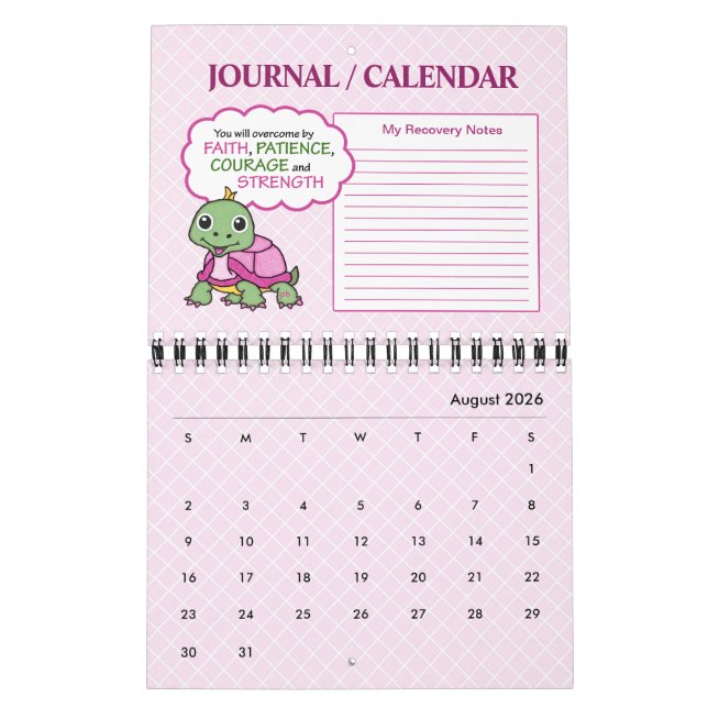2021 Erholung für Brustkrebs - Zitate - Journal Kalender (Aug 2026)