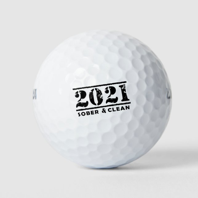 2021 Ermutigung zu einer nüchternen und sauberen E Golfball (Vorderseite)