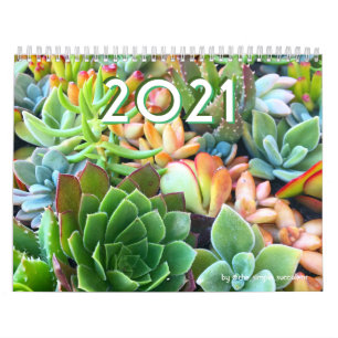 2021 Farbenfrohe Pflanze Garten Kalender