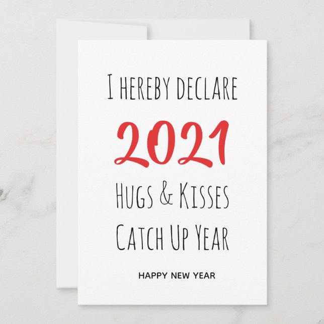 2021 HUGS AND KISSES CATCH UP | Neujahr (Vorderseite)