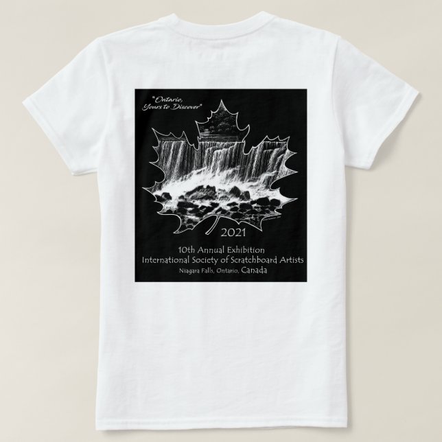 2021 ISSA Ausstellung T - Shirt - Shirts in hellen (Design Rückseite)