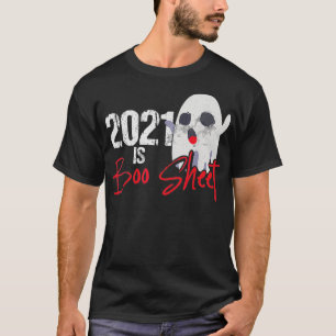 2021 Ist Boo Sheet Faules Halloween-Kostüm Lustige T-Shirt