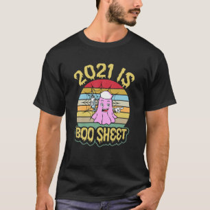 2021 ist Boo Sheet Funny Nurse Halloween Ghost Kos T-Shirt