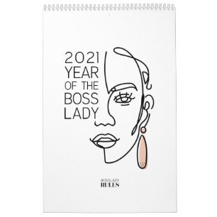 2021 Jahr der Motivierend Zitate der Boss Lady Kalender