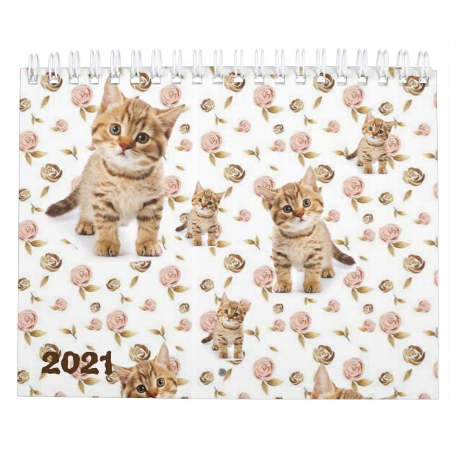 2021 Kätzchen Kalender (Rückseite)