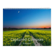 2021 Landschaftlicher Mauerkalender mit eingefrore