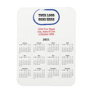 2021 Magnetischer Kalender mit Ihrem Logo Magnet