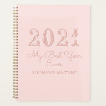 2021 Meilleure année jamais personnalisée Blush ro