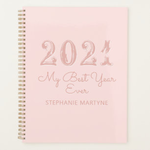 2021 Meilleure année jamais personnalisée Blush ro