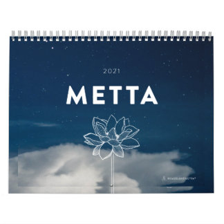 2021 Metta Phrases Calendrier par PeaceLoveMetta