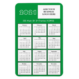 2021 Mini-Kalender-Kühlschrank-Firmenlogo Magnet
