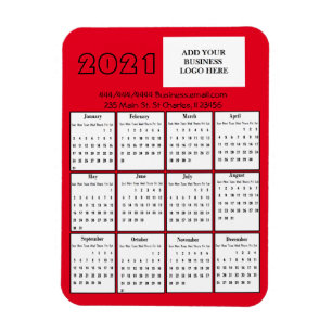 2021 Mini-Kalender Kühlschrank Geschäft Logo Magnet