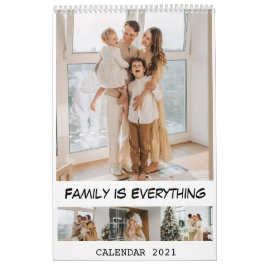 2021 Moderne Foto-Familie ist alles Kalender