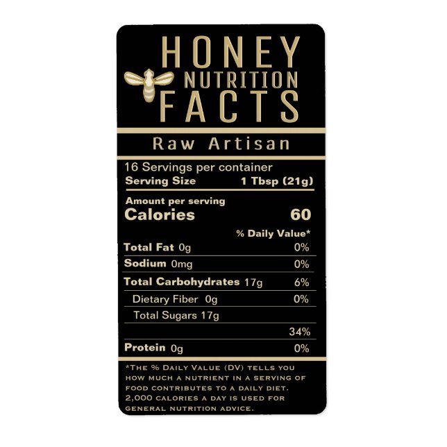 2021 Neueste Honey Nutrition Black Gold mit Biene  (Vorne)