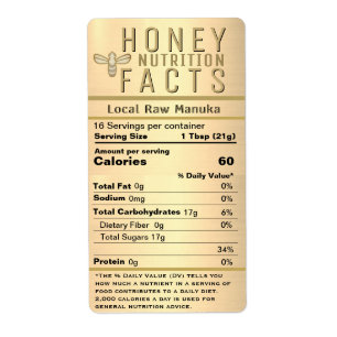 2021 Neueste Honey Nutrition Metallic Gold mit Bie