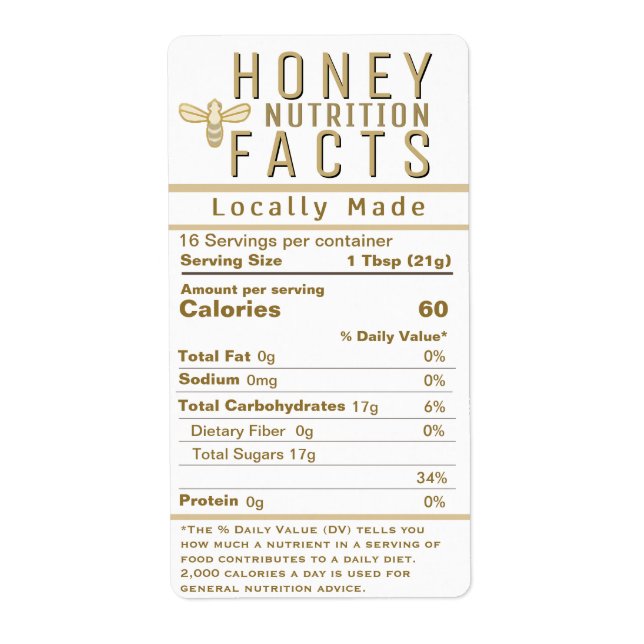 2021 Neueste Honey Nutrition White Gold mit Biene (Vorne)