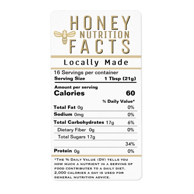 2021 Neueste Honey Nutrition White Gold mit Biene (Vorne)