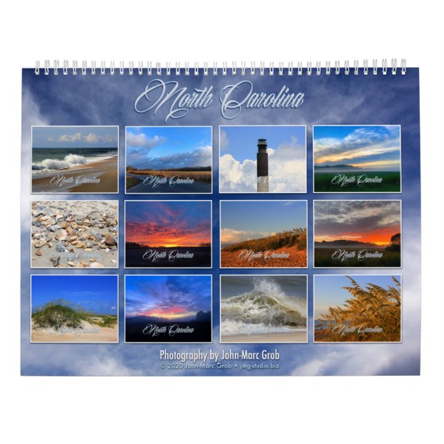 2021 North Carolina Kalender (Rückseite)