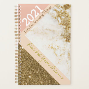 2021 Rose Gold Rose Faux Marbre tendance